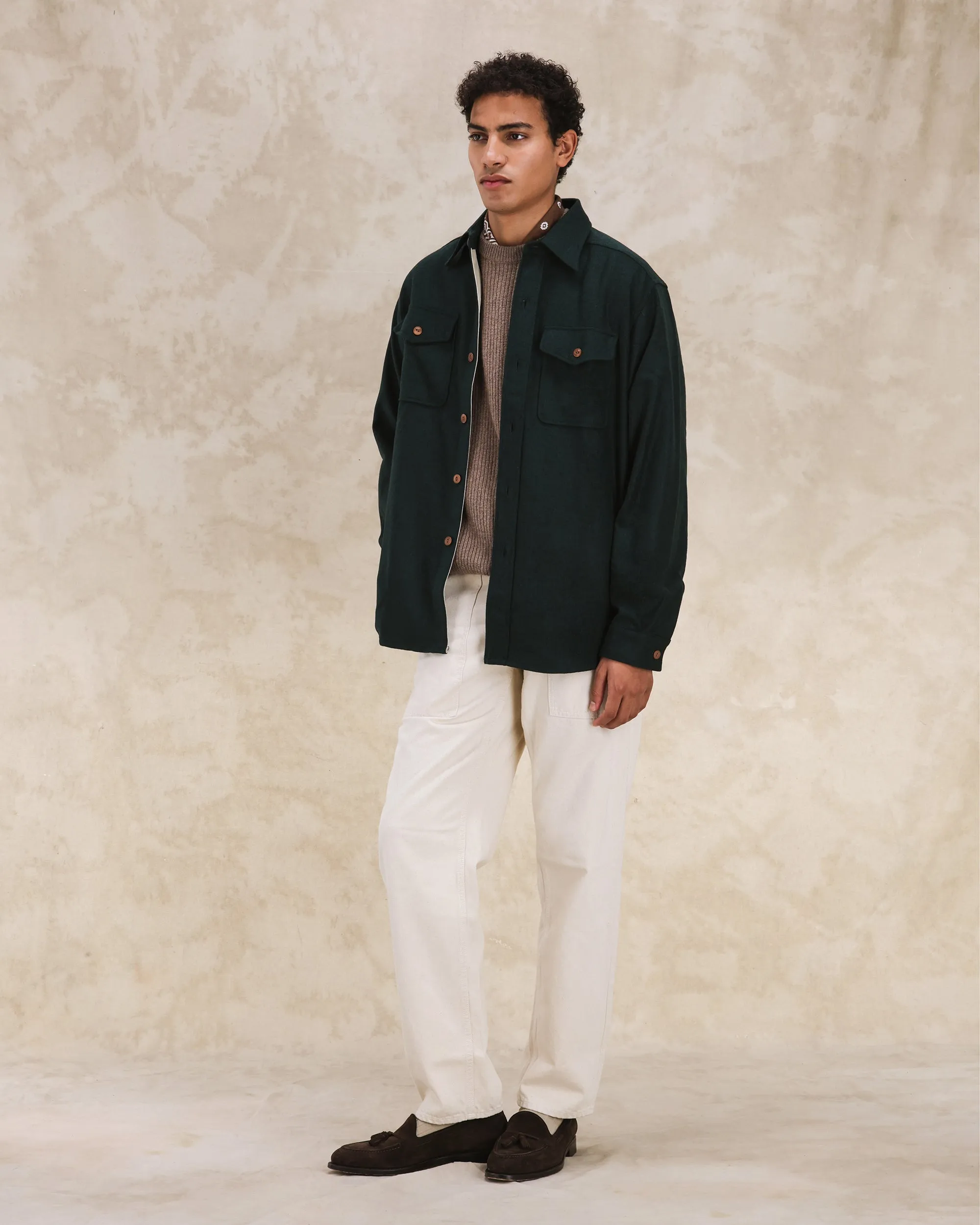 CPO Overshirt In Flanella di Lana sold by Fortela product image thumbnail 5