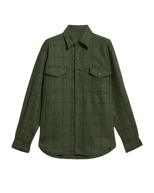 CPO Overshirt In Lana a Quadri sold by Fortela