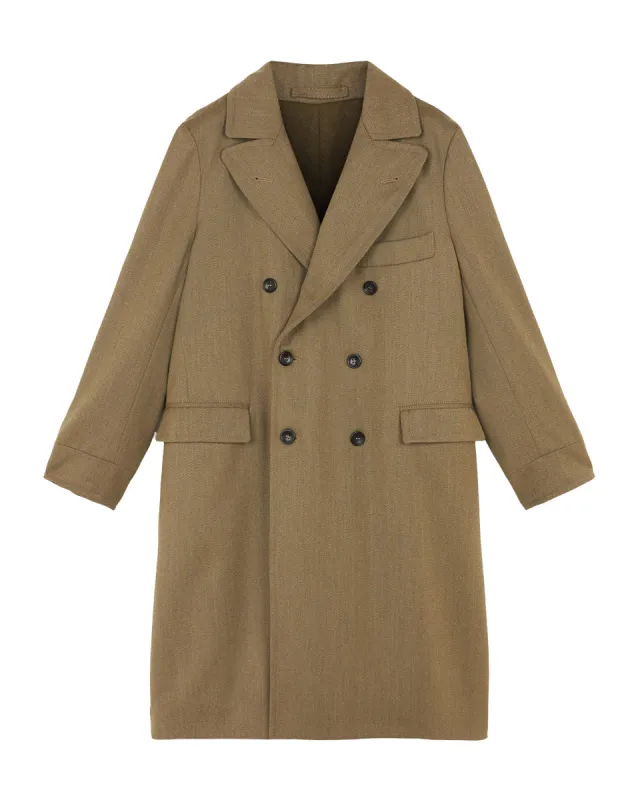 Serwilliam Cappotto Doppio Petto in Lana sold by Fortela