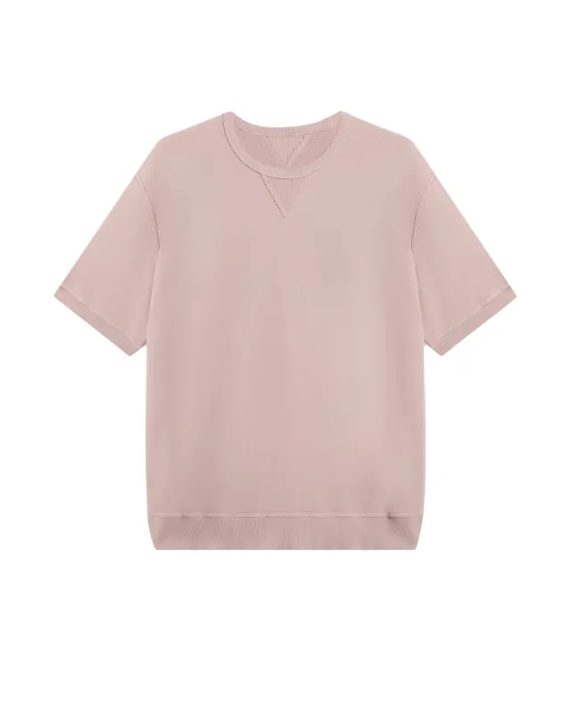 Ohio Felpa Girocollo in Jersey Garzato a Maniche Corte sold by Fortela