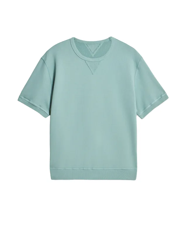 Ohio Felpa Girocollo in Jersey Garzato a Maniche Corte made by Fortela