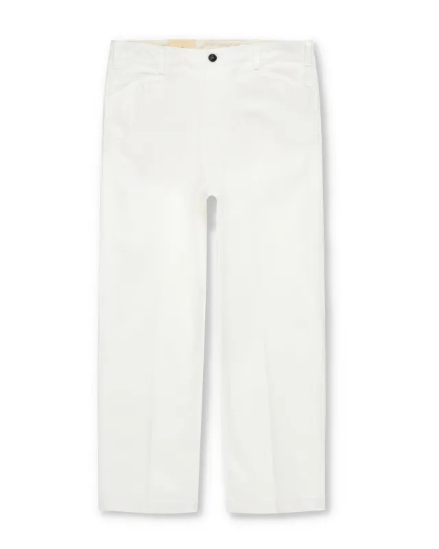 Ben Pantaloni Chino In Gabardine di Cotone Pesante made by Fortela