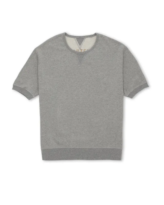 Ohio Felpa Girocollo in Jersey Garzato a Maniche Corte sold by Fortela