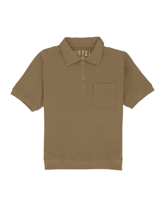 Yalepm Polo In Jersey Garzato Con Zip a Maniche Corte sold by Fortela