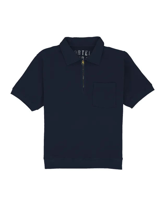 Yalepm Polo In Jersey Garzato Con Zip a Maniche Corte sold by Fortela