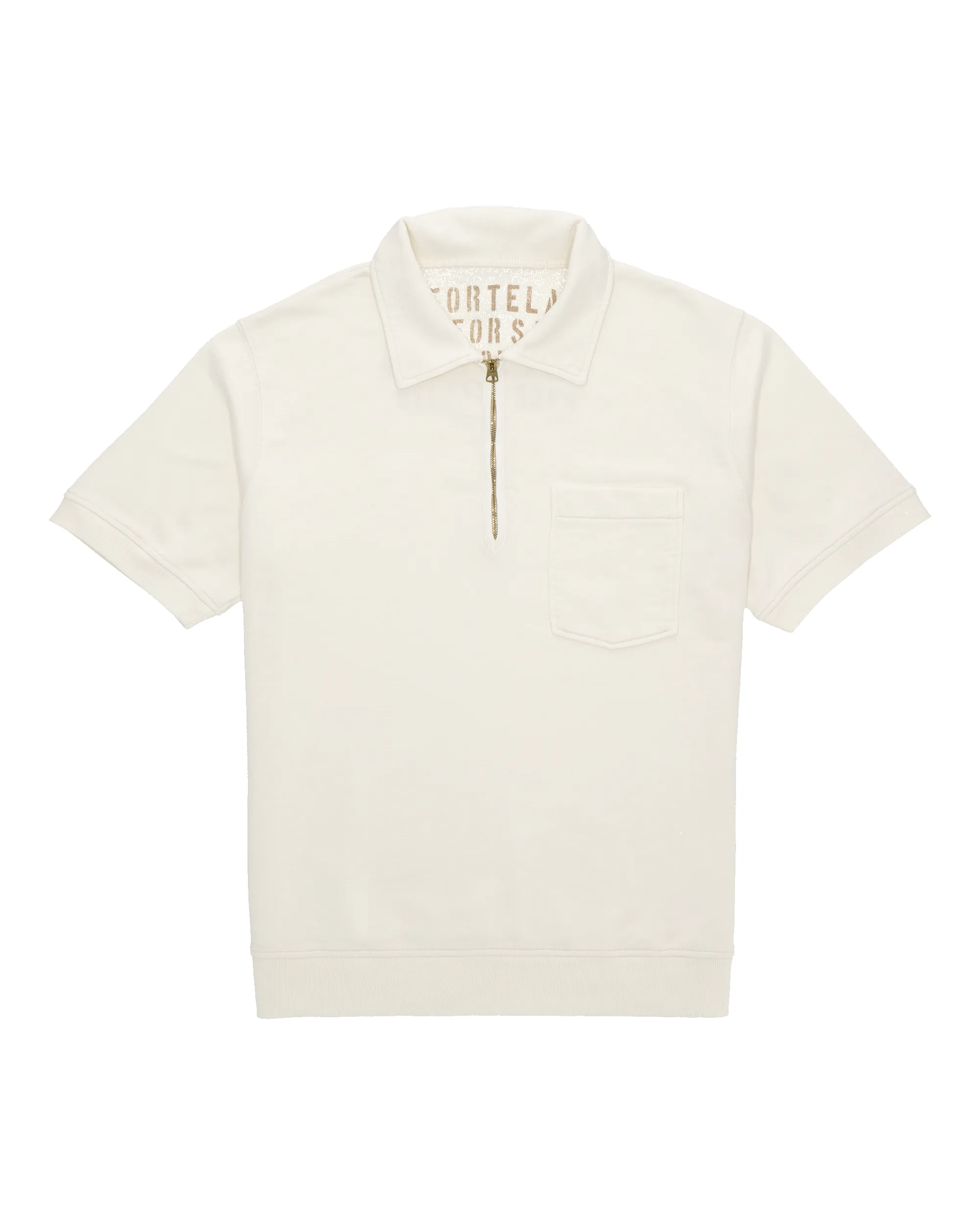 Yalepm Polo In Jersey Garzato Con Zip a Maniche Corte sold by Fortela