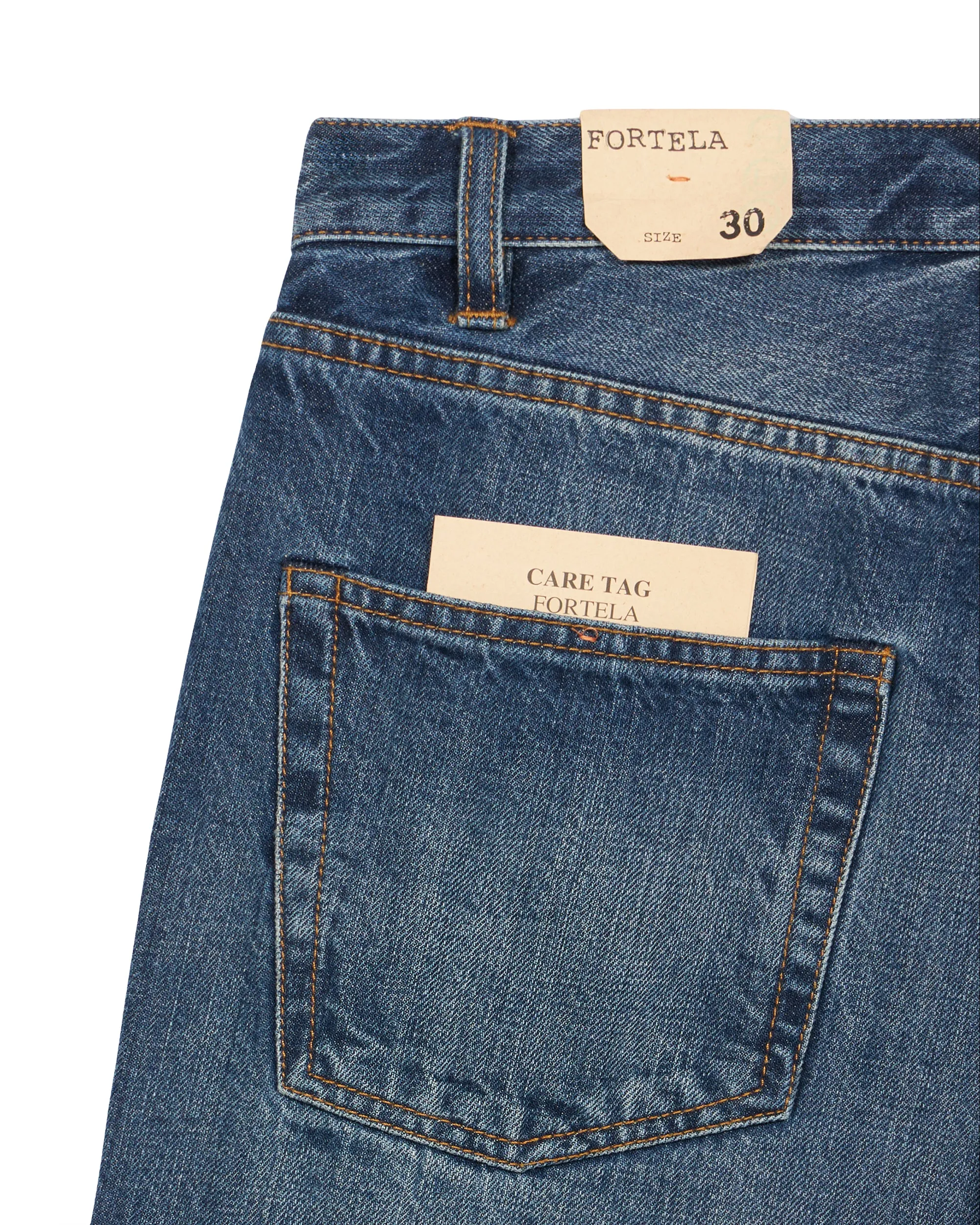 912 Johnd Japan Denim Cimosato 5 Tasche Regular Fit Stone Wash sold by Fortela product image thumbnail 3