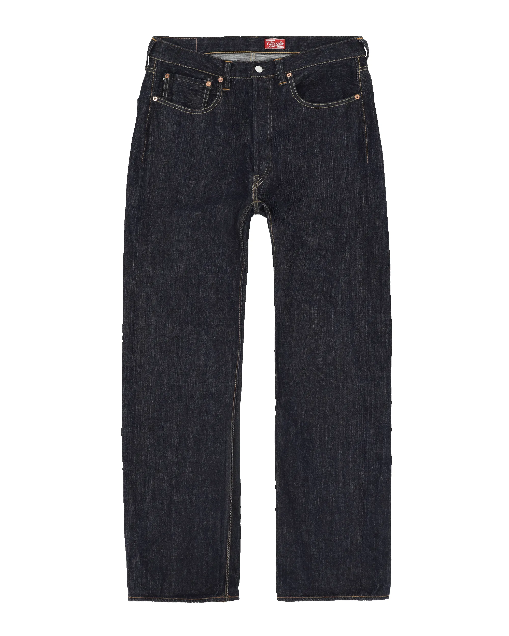 933 Barney Japan Denim Cimosato 5 Tasche Loose Fit Indigo Rinse - L33'' sold by Fortela