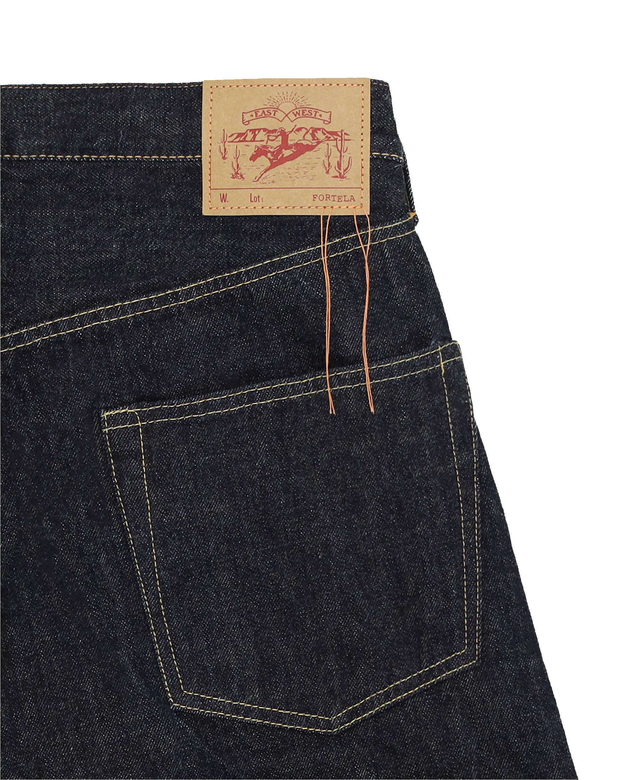 933 Barney Japan Denim Cimosato 5 Tasche Loose Fit Indigo Rinse - L33'' sold by Fortela product image thumbnail 4