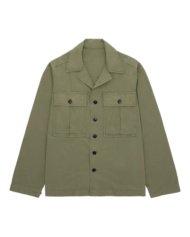 Solomon Overshirt In Twill Di Cotone made by Fortela