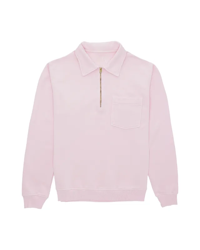 Yale Felpa In Jersey Garzato Con Colletto E Zip sold by Fortela