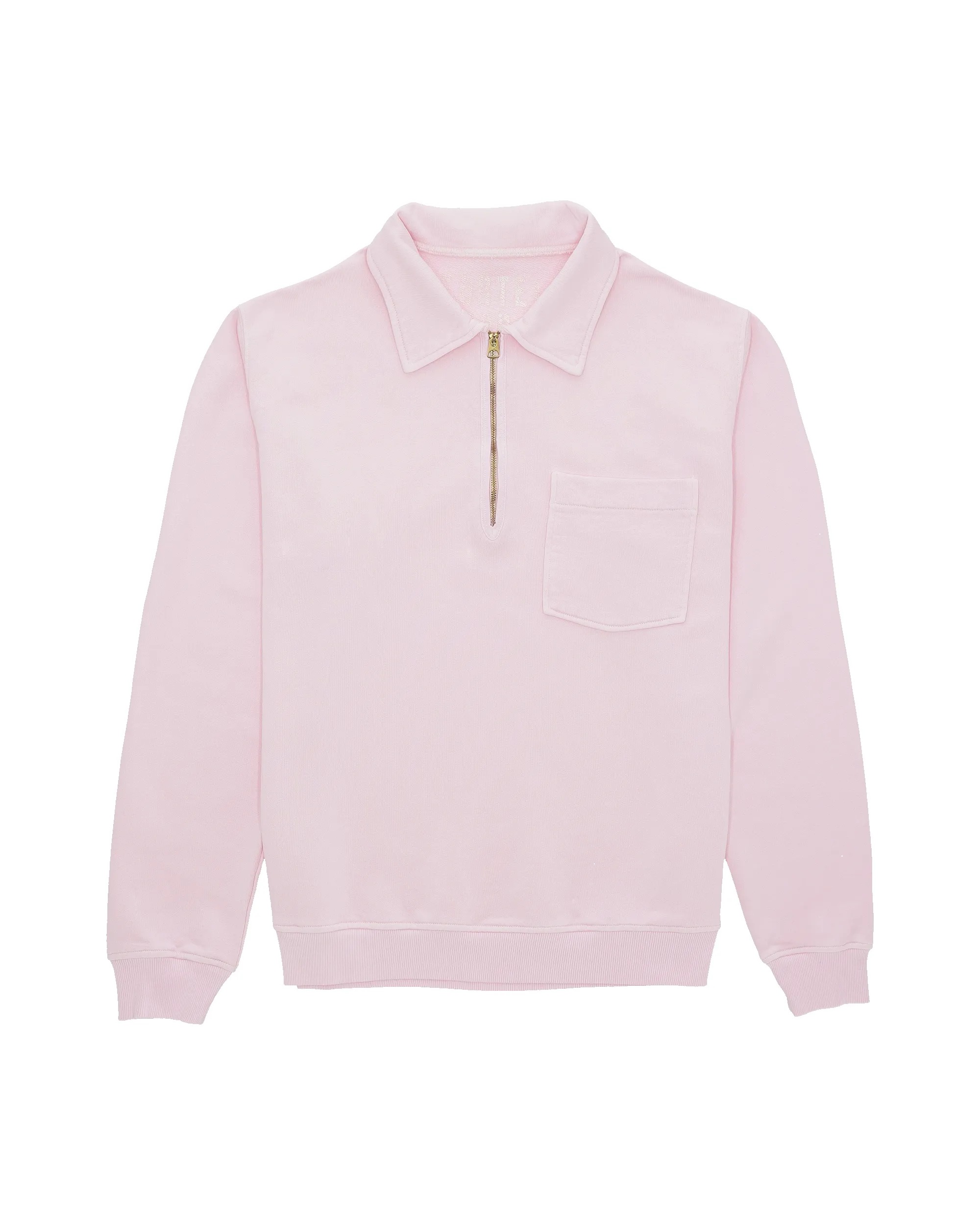 Yale Felpa In Jersey Garzato Con Colletto E Zip sold by Fortela