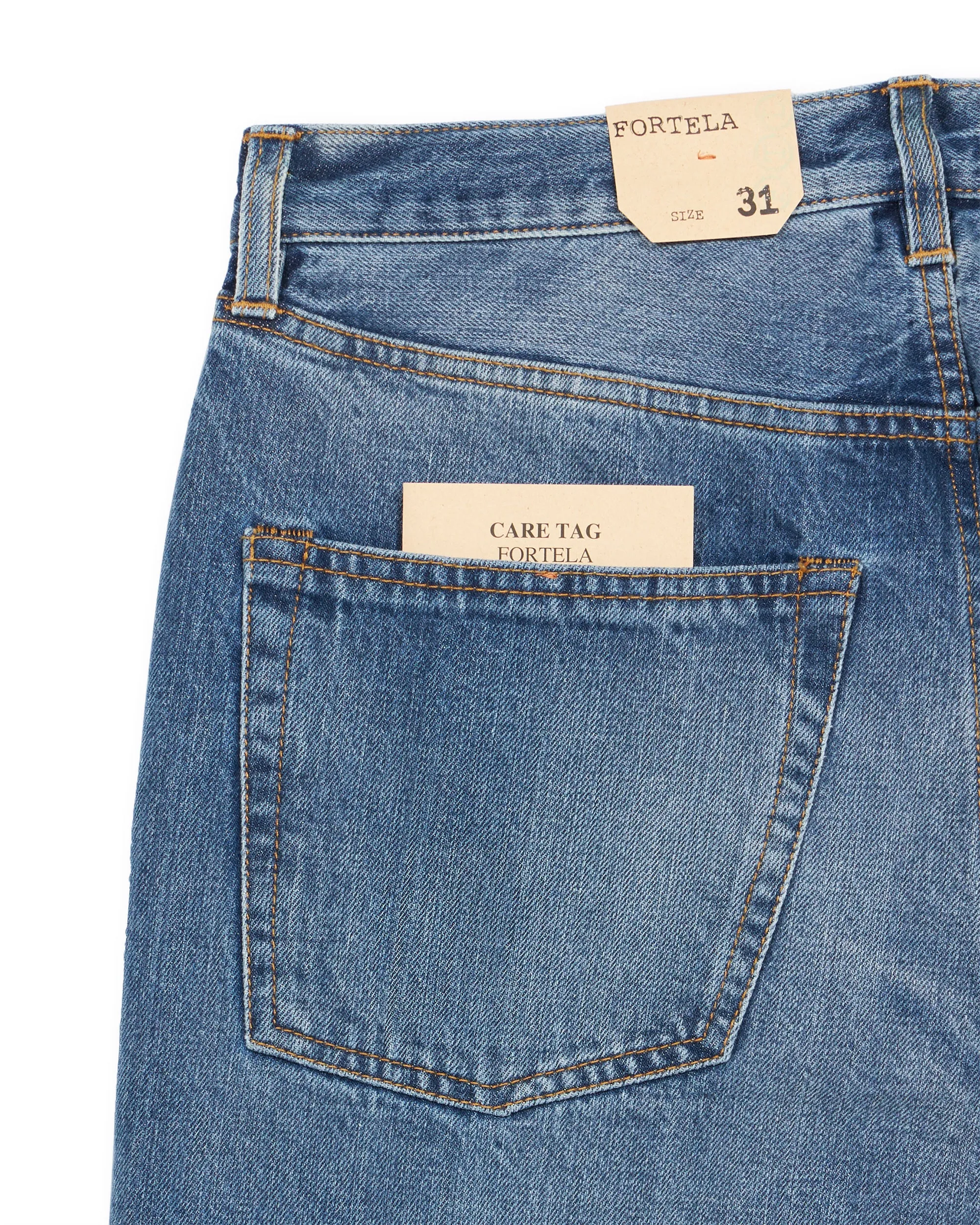 912 Johnd Japan Denim Cimosato 5 Tasche Regular Fit Stone Wash sold by Fortela product image thumbnail 4