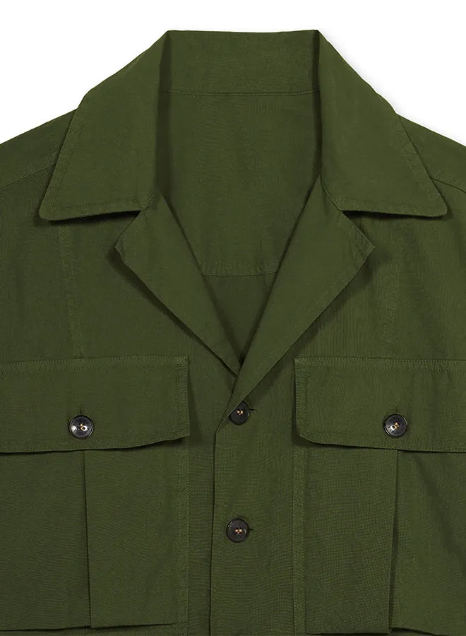 Solomont Overshirt in Twill di Cotone sold by Fortela product image thumbnail 3