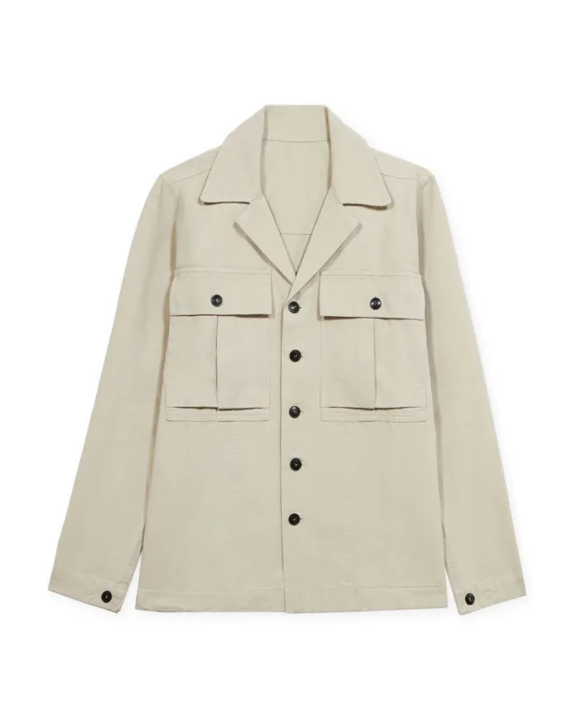 Solomons Overshirt in Canvas di Cotone sold by Fortela