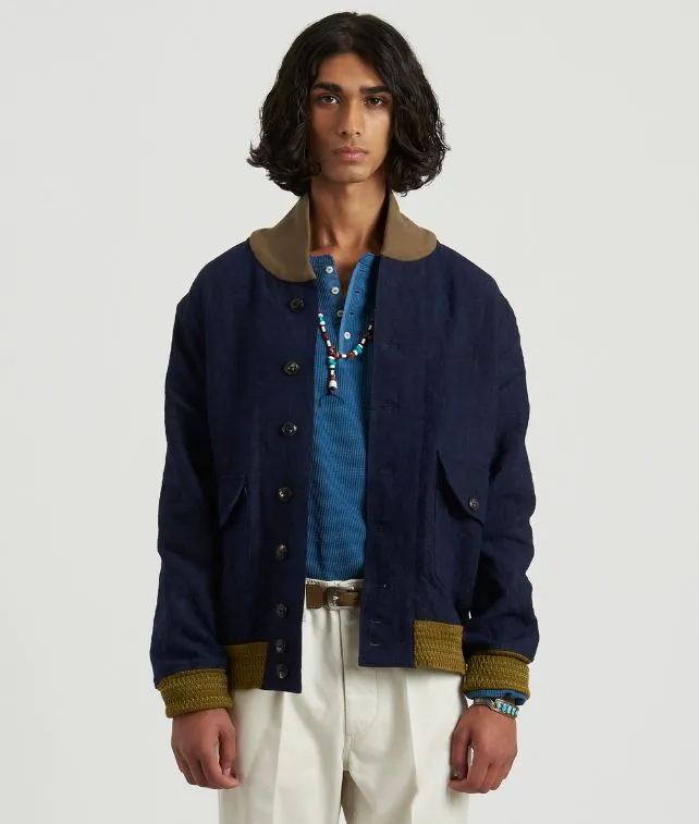 Regan Giacca Bomber in Canapa/Lino sold by Fortela product image thumbnail 5
