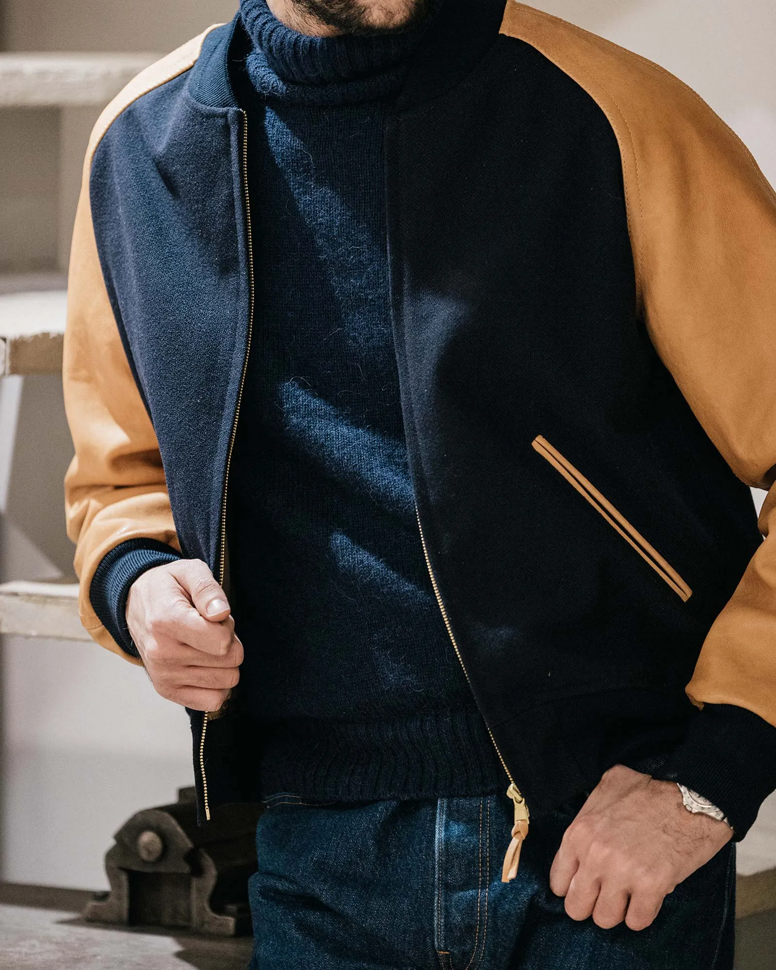 Boston Bomber Con Maniche In Pelle sold by Fortela product image thumbnail 5