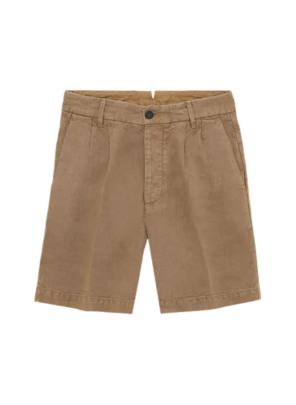 Beachshort Bermuda In Lino Con Pences sold by Fortela