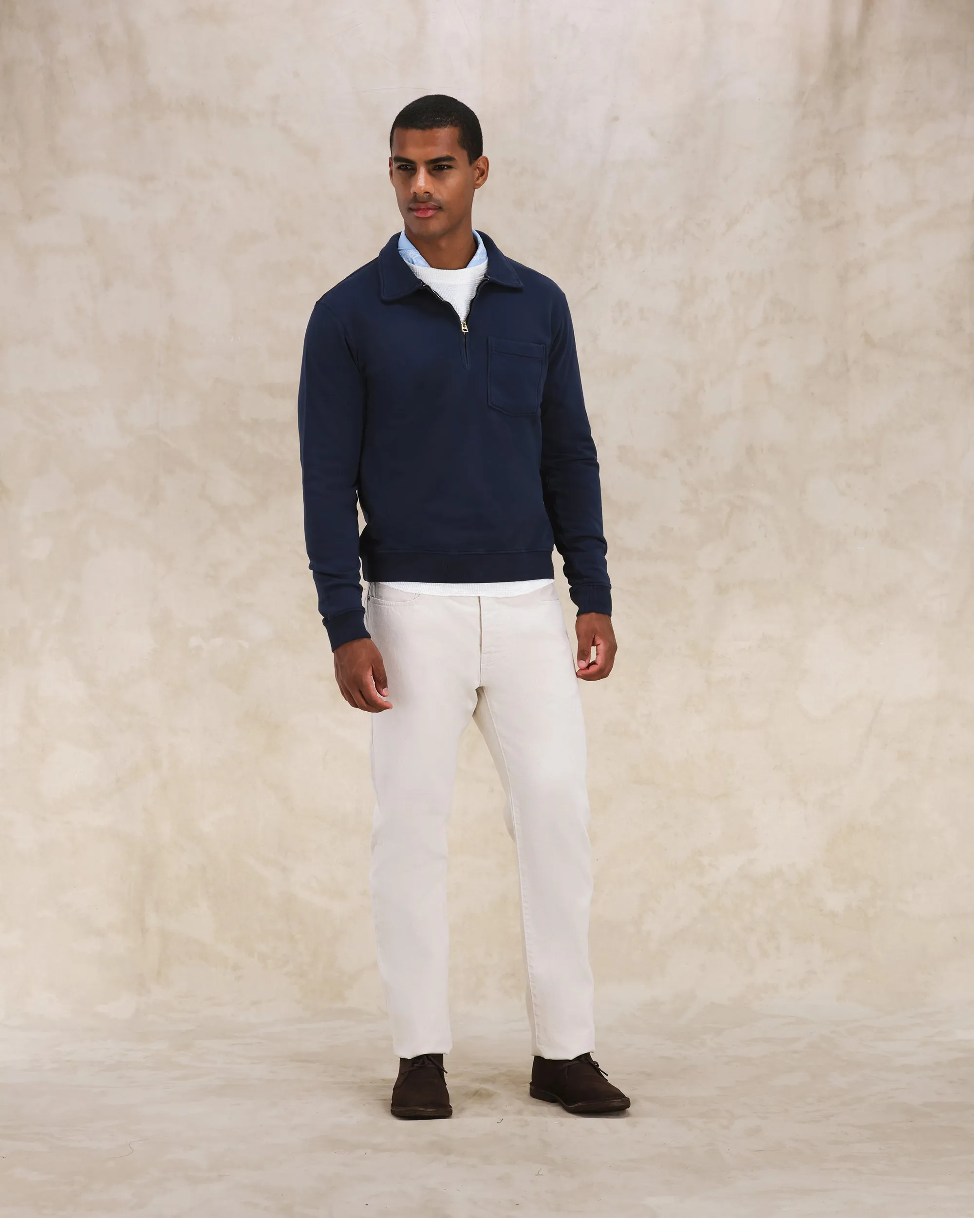 Yale Felpa In Jersey Felpato Con Colletto E Zip sold by Fortela product image thumbnail 5