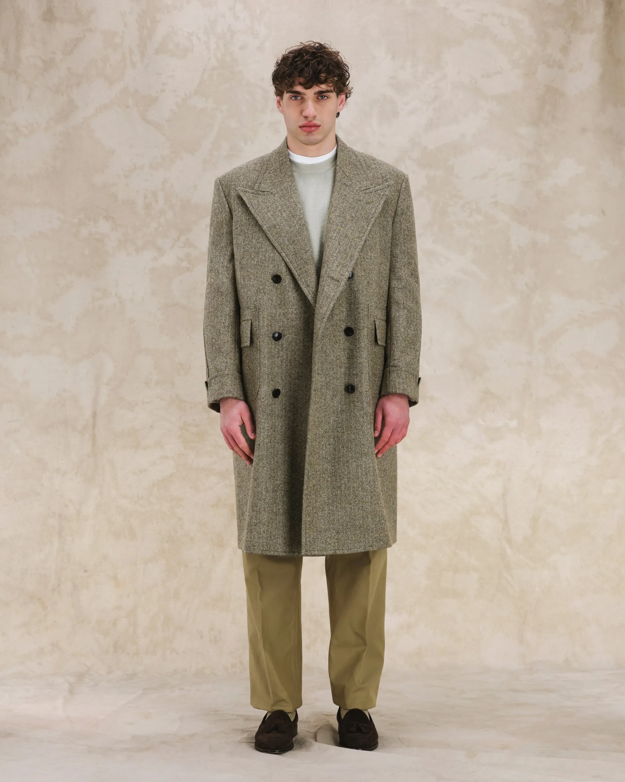 Bogart Cappotto Doppiopetto In Herringbone di Lana sold by Fortela product image thumbnail 5