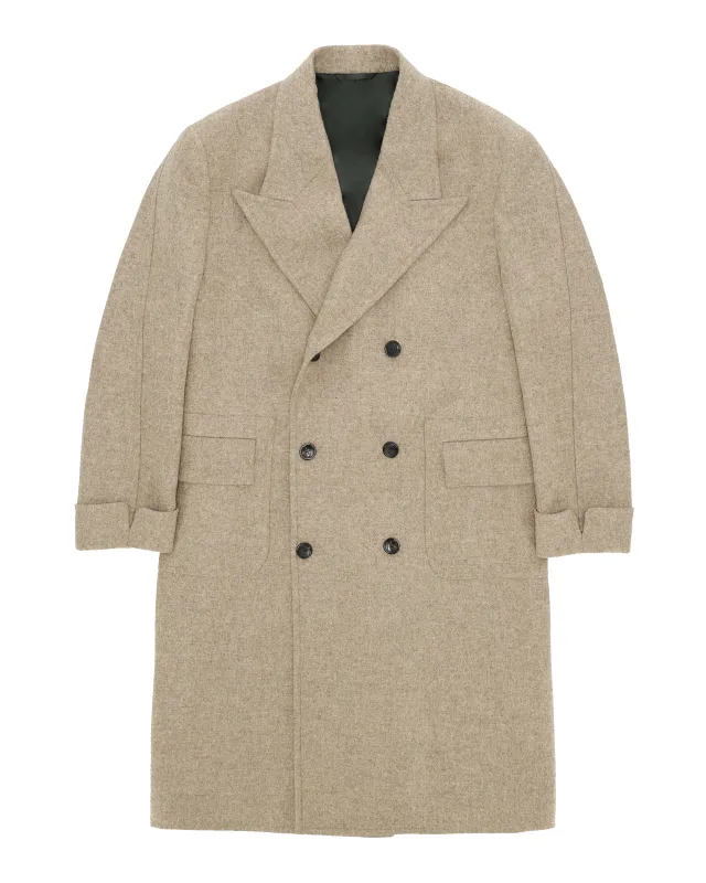 Bogart Cappotto Doppiopetto In Herringbone di Lana made by Fortela