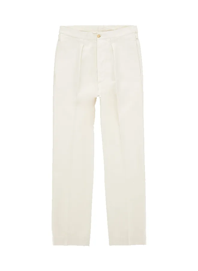 Oklahoma Pantaloni In Canvas di Cotone Rovesciato sold by Fortela