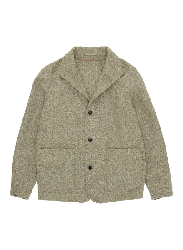 Scotland Giacca In Herringbone Di Lana sold by Fortela