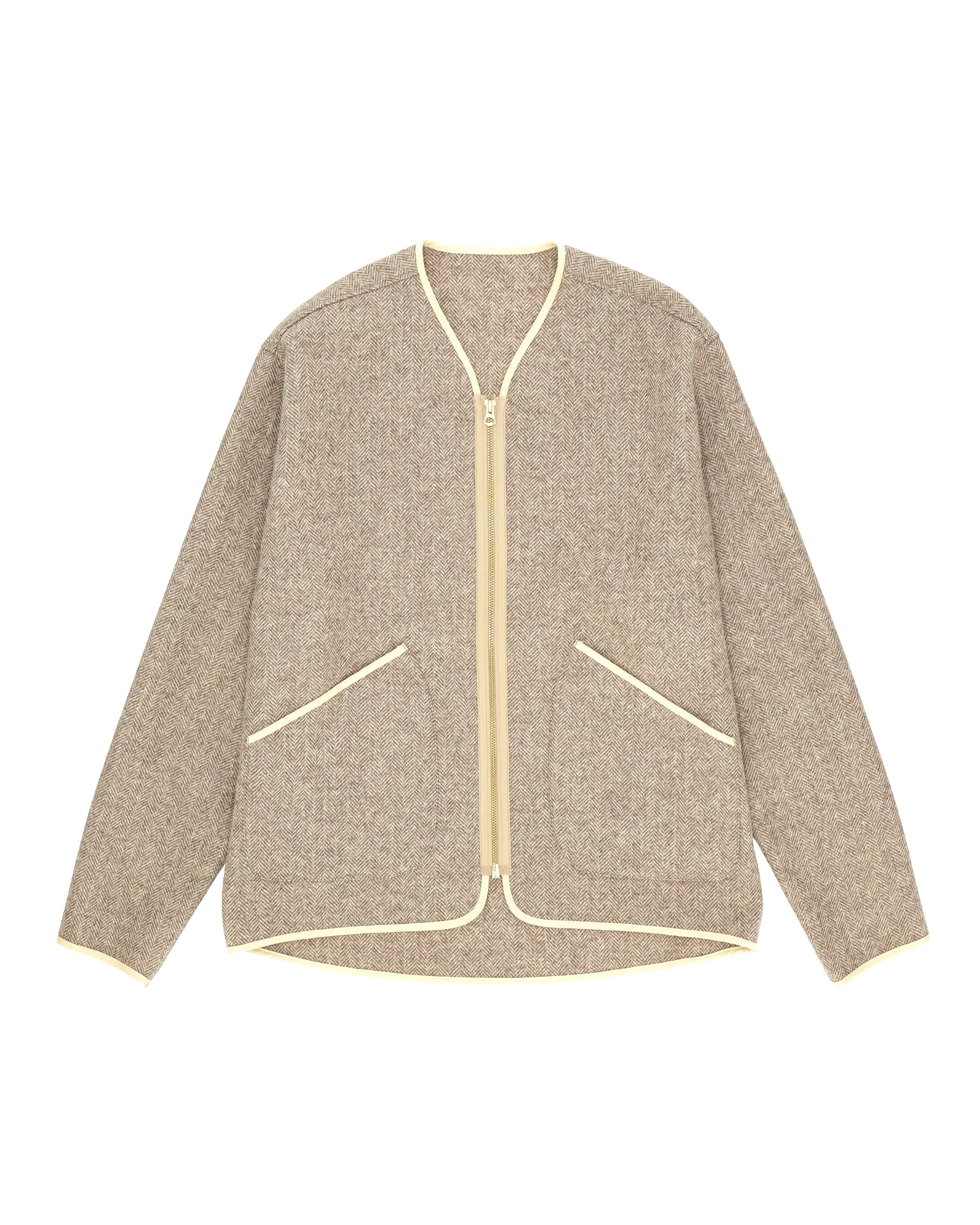 Sherpa Giacca In Herringbone Di Lana sold by Fortela
