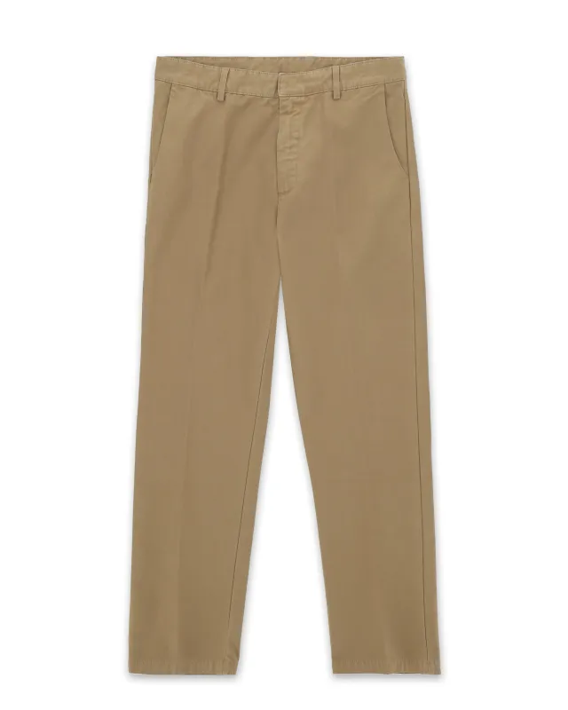 Maine Pantaloni In Canvas di Cotone Rovesciato sold by Fortela