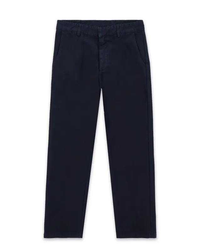 Maine Pantaloni In Canvas di Cotone Rovesciato sold by Fortela