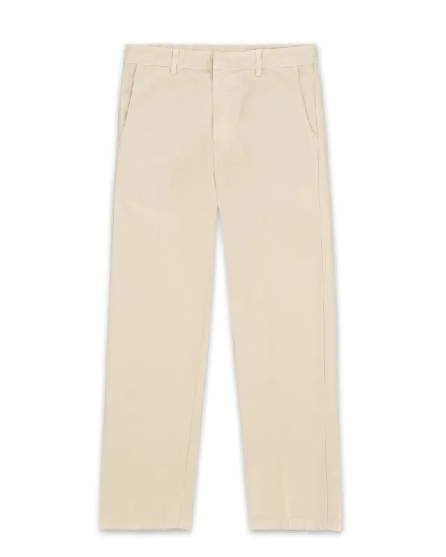 Maine Pantaloni In Canvas di Cotone Rovesciato sold by Fortela