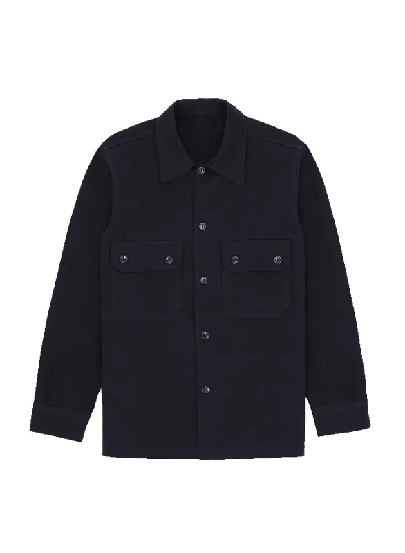 Pepper Overshirt In Cotone E Lana sold by Fortela