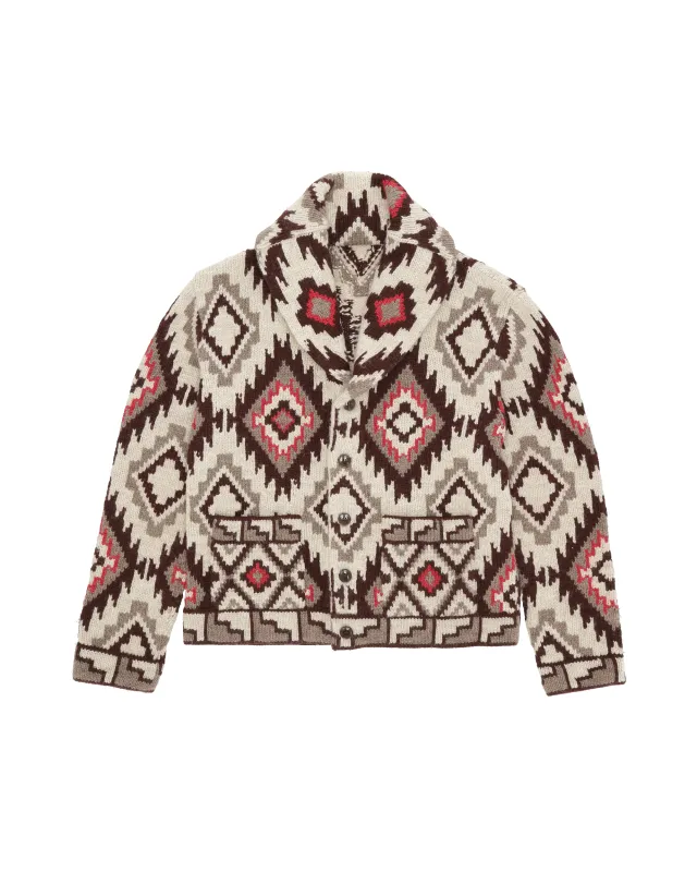 Walter Cardigan In Lana Motivo Navajo sold by Fortela