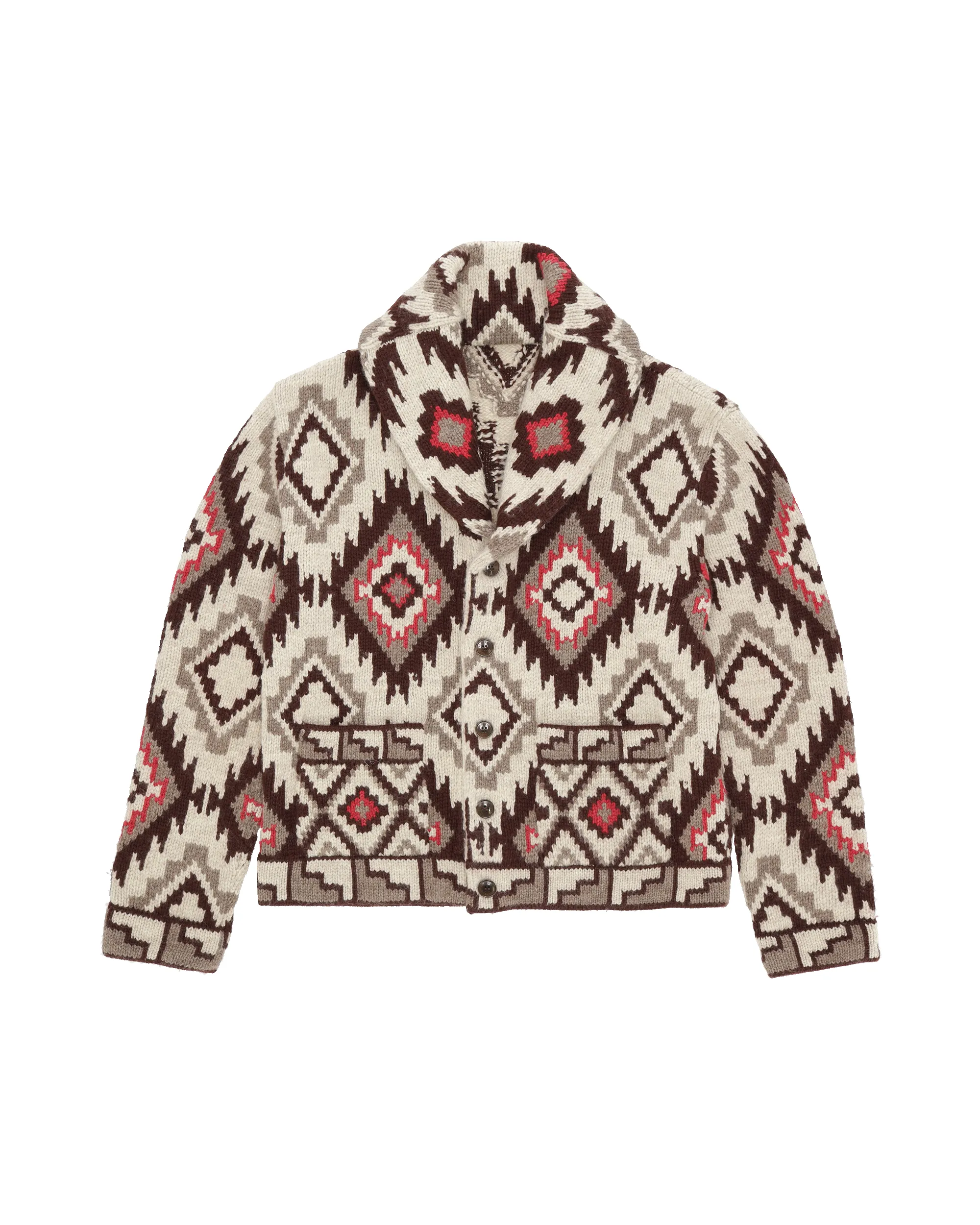 Walter Cardigan In Lana Motivo Navajo sold by Fortela