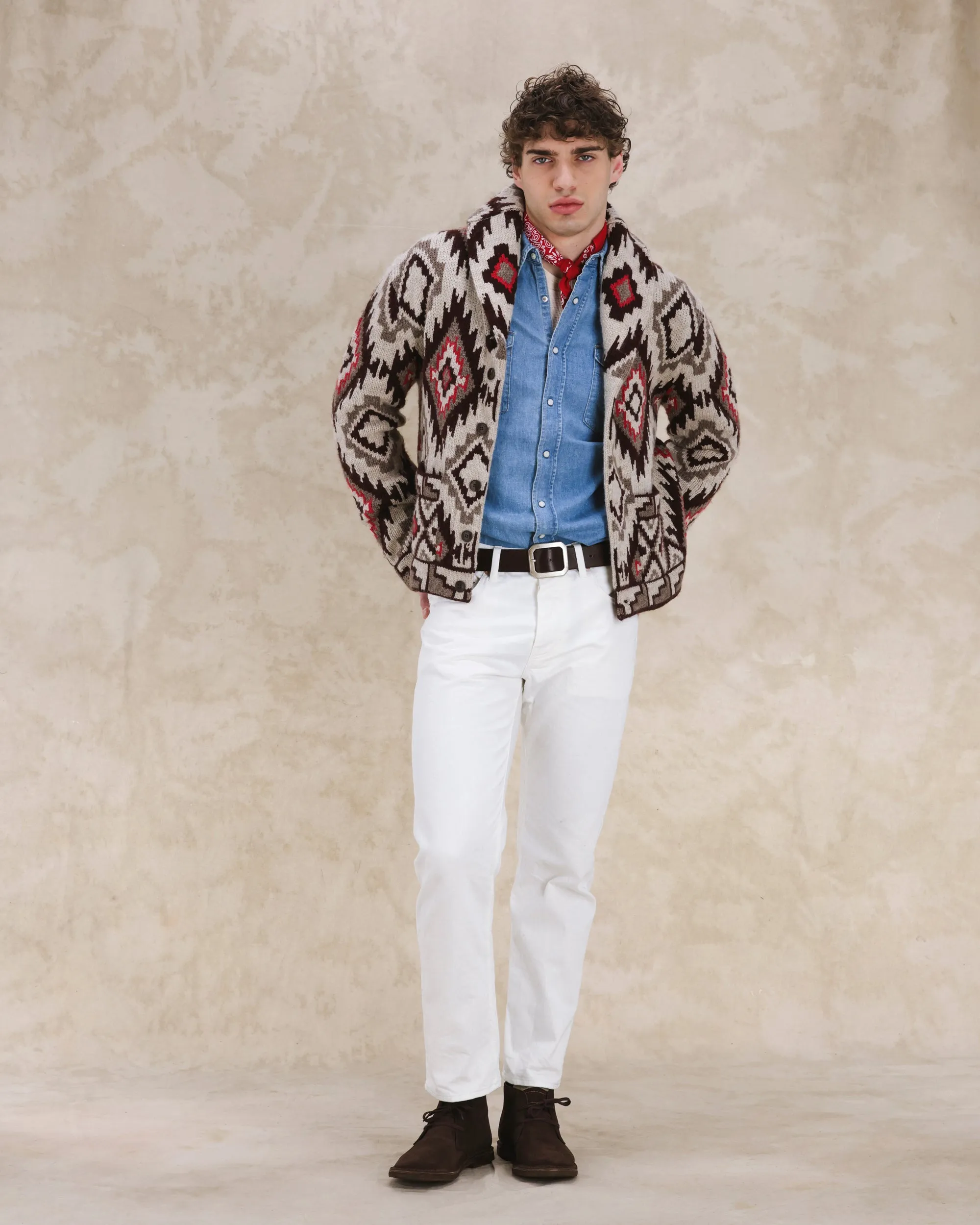 Walter Cardigan In Lana Motivo Navajo sold by Fortela product image thumbnail 5