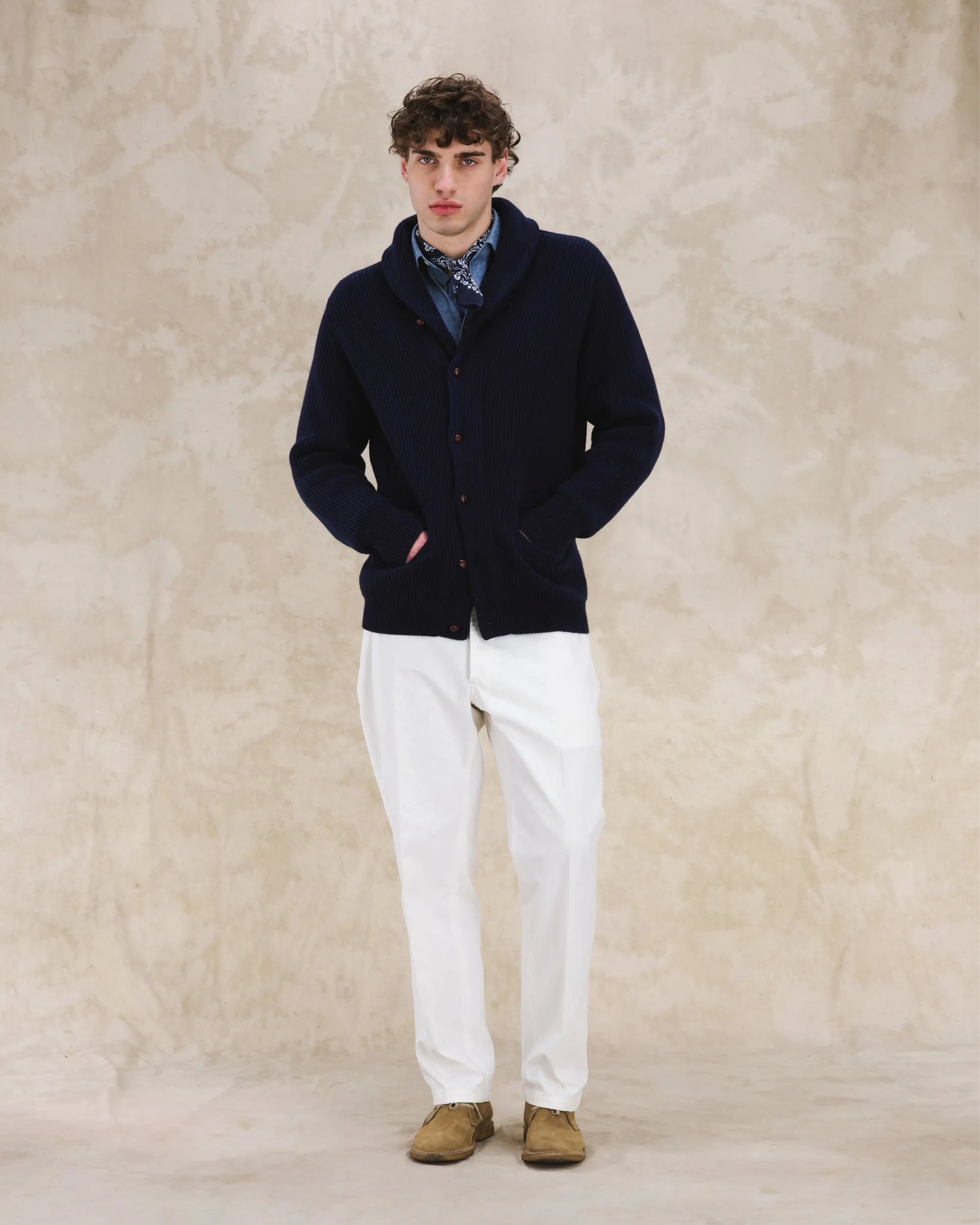 Stoke Cardigan In Cashmere sold by Fortela product image thumbnail 5