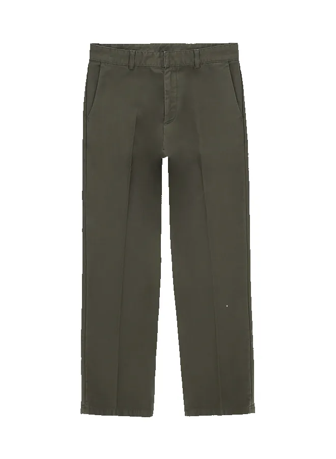 Maine Pantaloni In Canvas di Cotone Rovesciato sold by Fortela