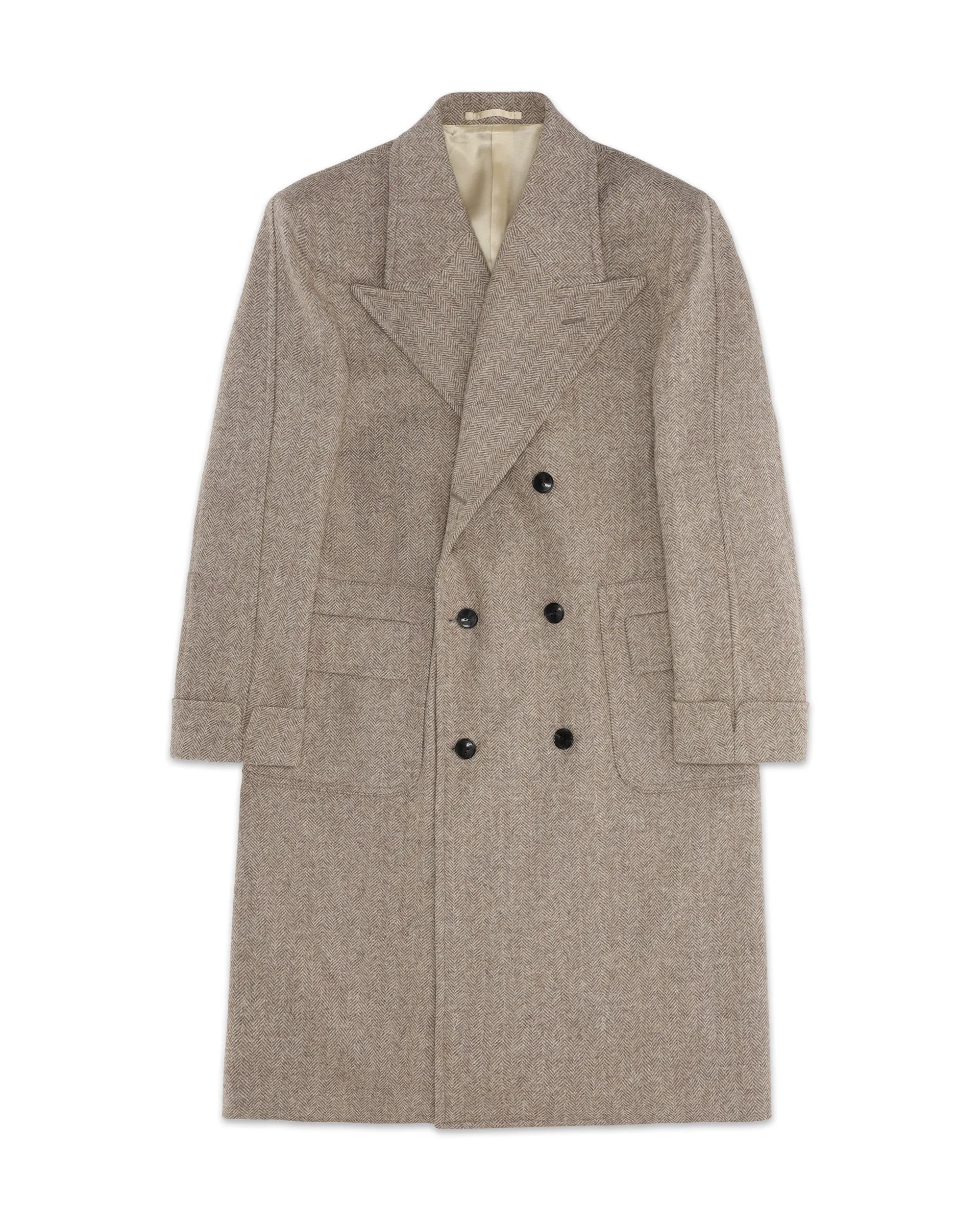 Bogart Cappotto Doppiopetto In Herringbone di Lana sold by Fortela