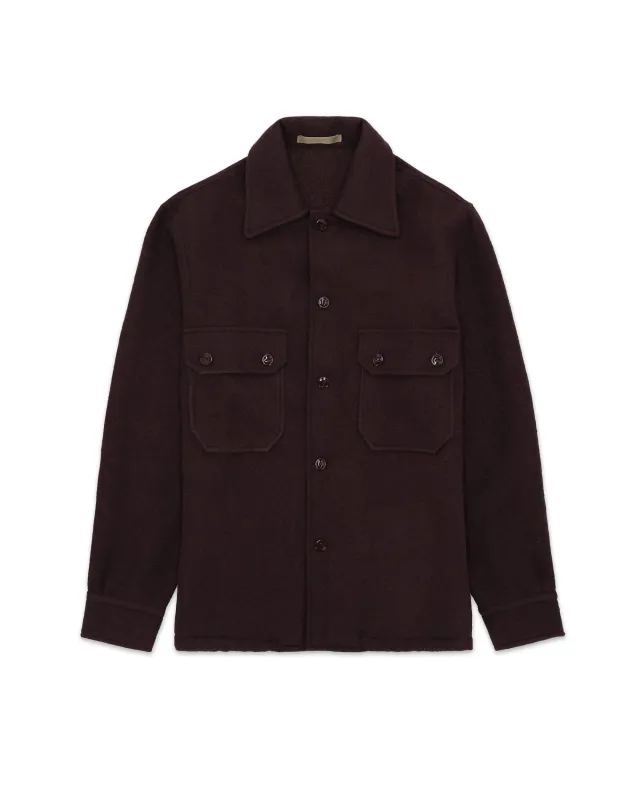 Pepper Overshirt In Lana sold by Fortela