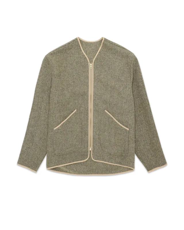 Sherpa Giacca In Herringbone Di Lana made by Fortela