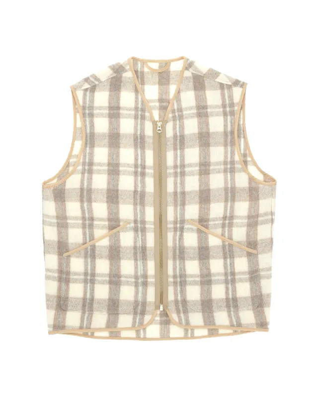 Sherpavest Gilet In Lana A Quadri sold by Fortela