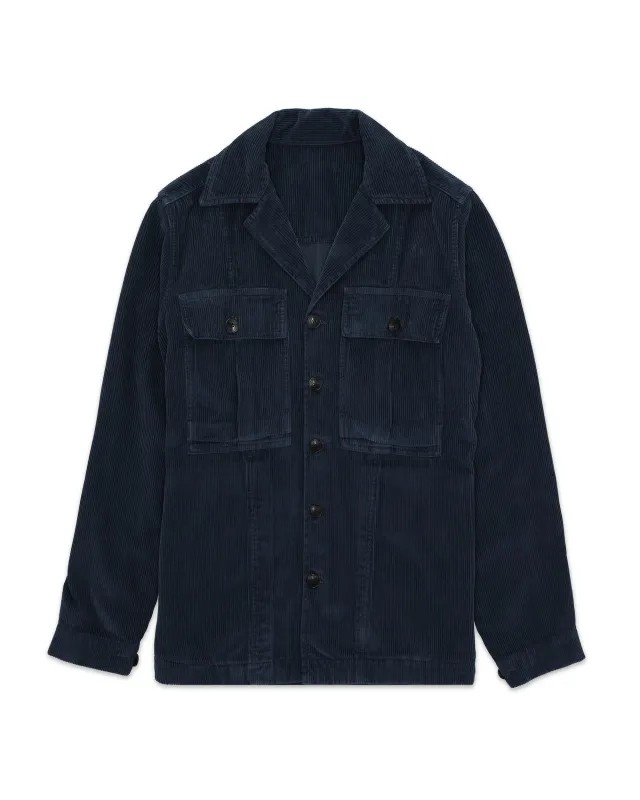 Solomon Overshirt In Velluto A Coste sold by Fortela