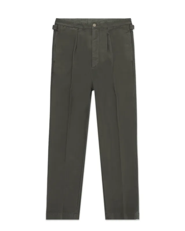 Oklahoma Pantaloni In Canvas di Cotone Rovesciato sold by Fortela