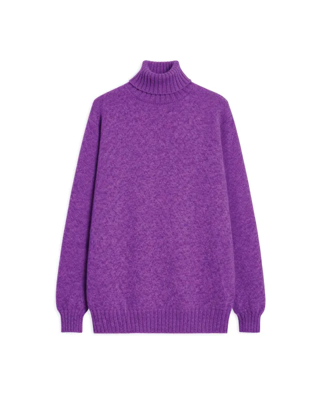 Shetlandturtleneck Maglione Collo Alto In Lana made by Fortela
