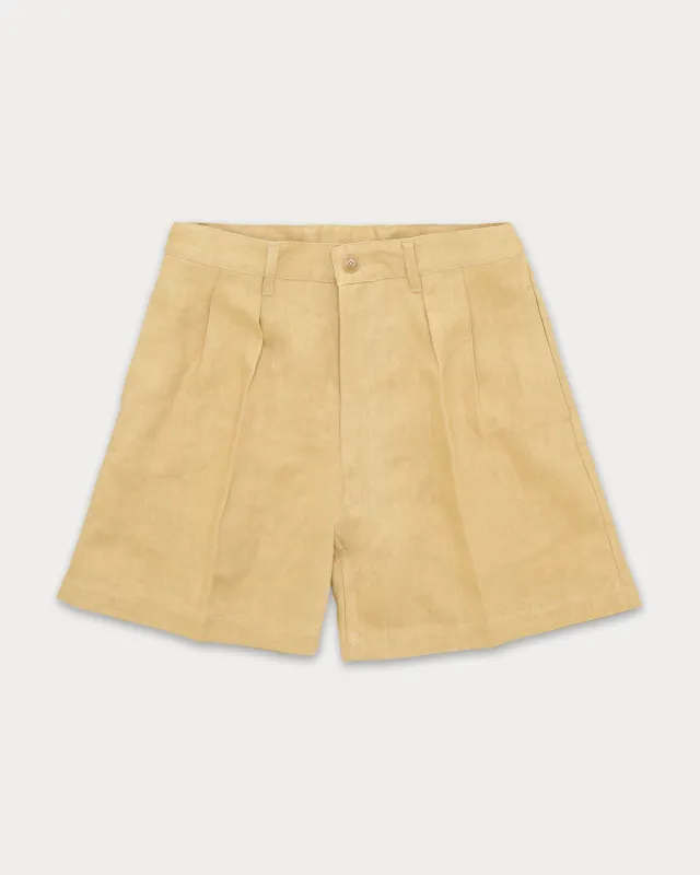 Nyshort Bermuda Con Pences In Lino made by Fortela