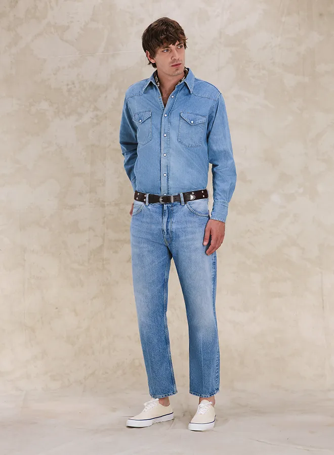 944 Jason Denim 5 Tasche A Vita Alta Bleach Wash - L29'' sold by Fortela product image thumbnail 5