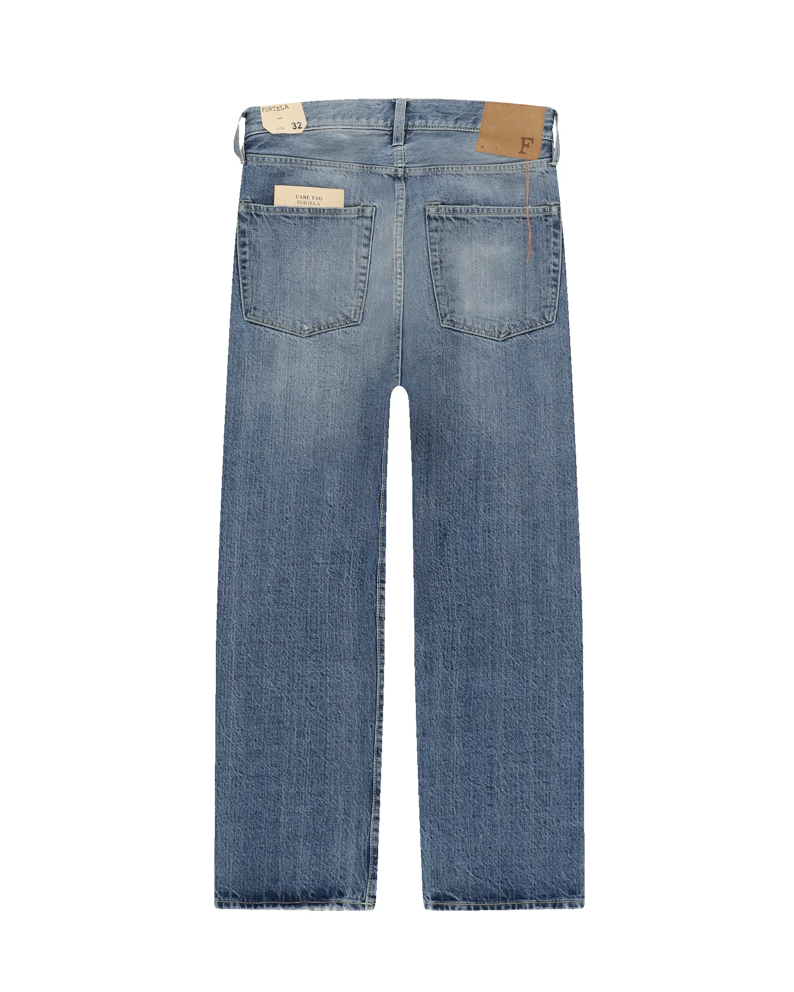 Unclejohn Japan Denim Cimosato 5 Tasche a Vita Alta Stone Wash - L33'' sold by Fortela product image thumbnail 2