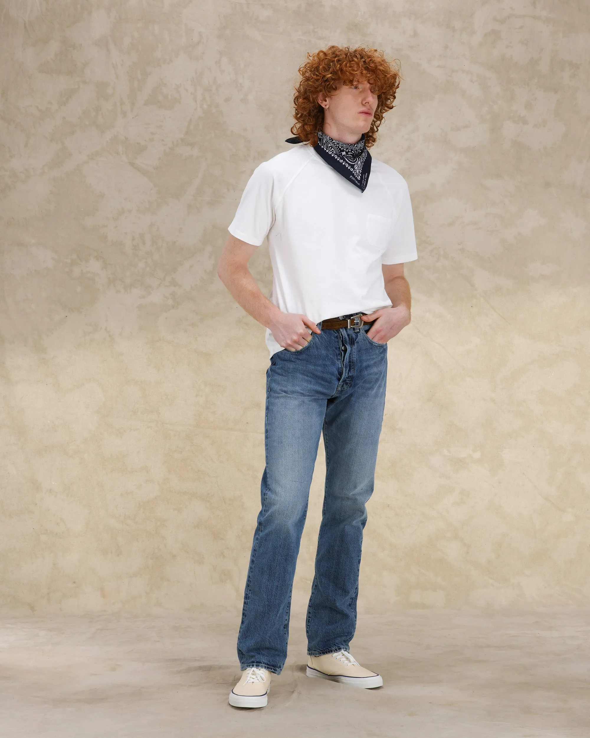 Unclejohn Japan Denim Cimosato 5 Tasche a Vita Alta Stone Wash - L33'' sold by Fortela product image thumbnail 5