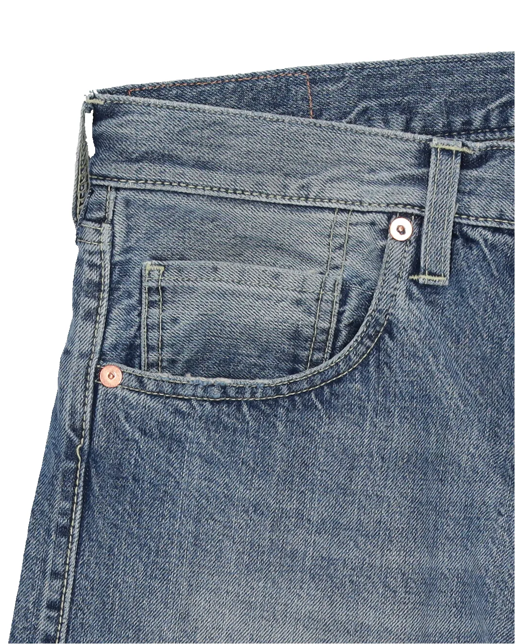 Unclejohn Japan Denim Cimosato 5 Tasche a Vita Alta Stone Wash - L33'' sold by Fortela product image thumbnail 3