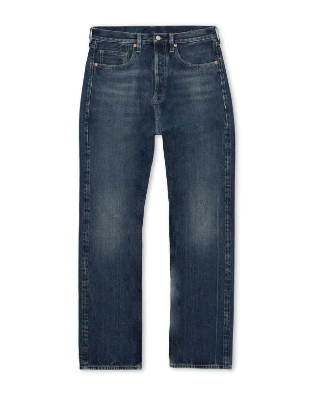 Unclejohn Japan Denim Cimosato 5 Tasche a Vita Alta Custom Wash - L33'' made by Fortela